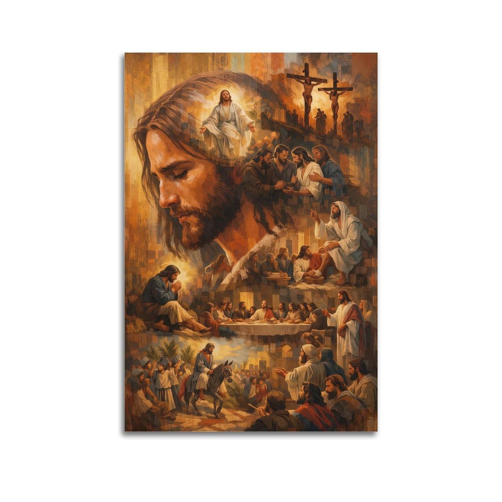 ESTE Religion Christianity The Life of Christ Illustration Art Poster Decorative Painting Canvas Modern Art Picture 20x30inch(50x75cm)