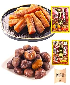 オリジナルセレクト【干し芋＆有機むき栗セット】 Amazon | ジェイ・ファーム [厳選 丸粒] 有機 むき 栗 甘栗 50g