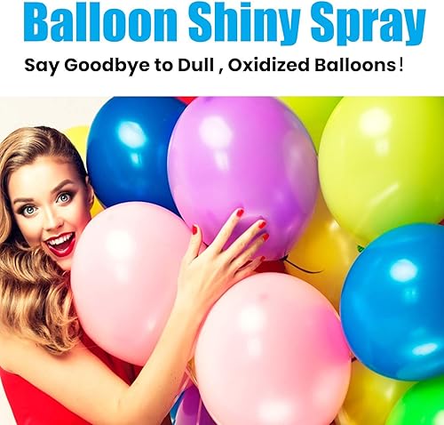 Miniatura 2 de Spray de brillo para globos, 3.4 fl oz, aerosol de brillo para globos, globos de látex ultra brillante, aerosol de brillo para globos, para