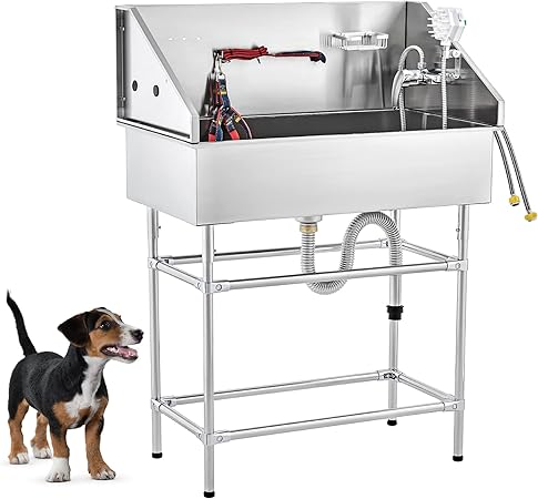 Self Serve Dog Wash Near Me BESRTWE 34'' Dog Bathtub For Small