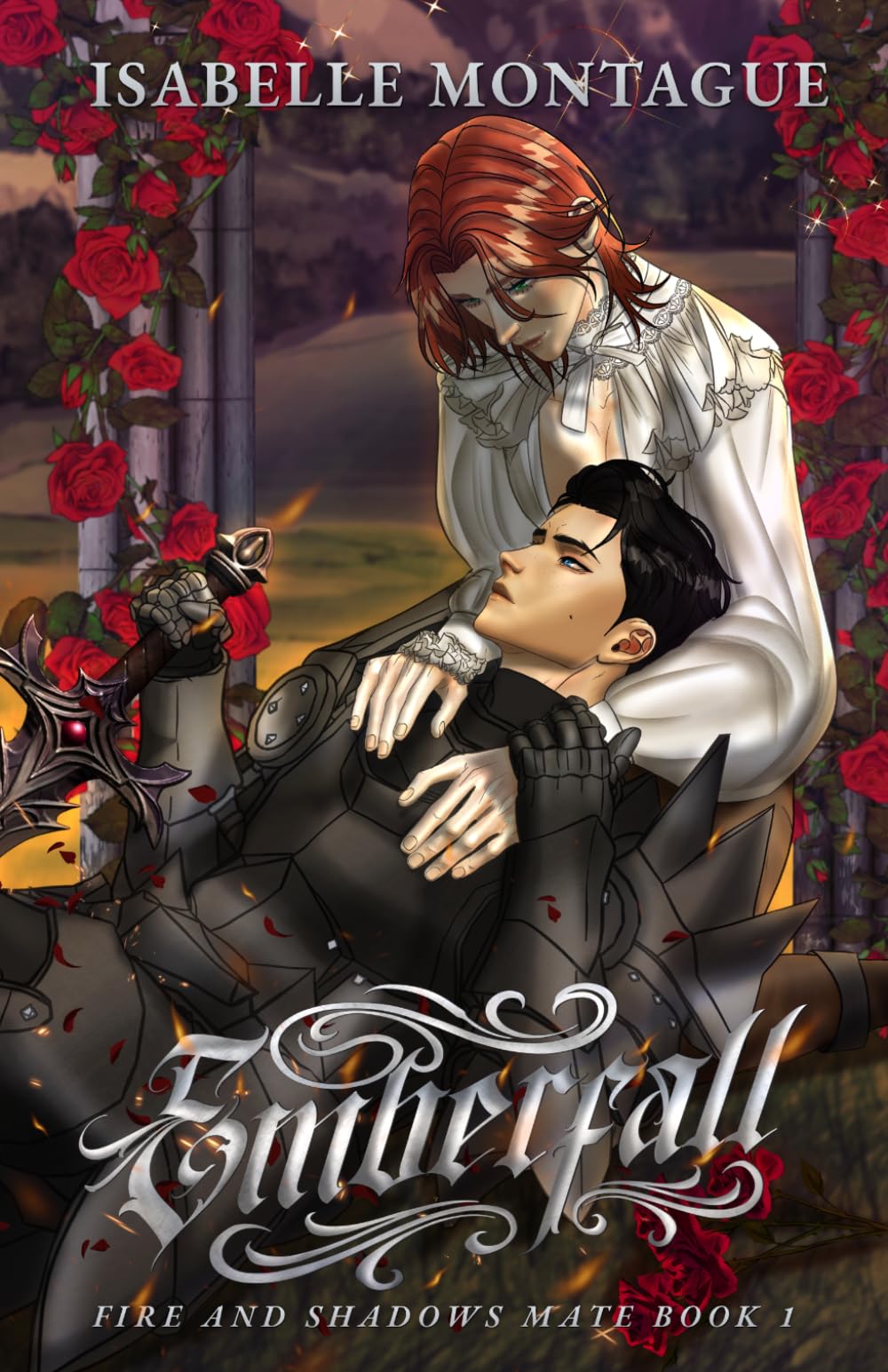 Emberfall: A MM Omegaverse Fantasy Romance (Fire and Shadows Mate Book 1)