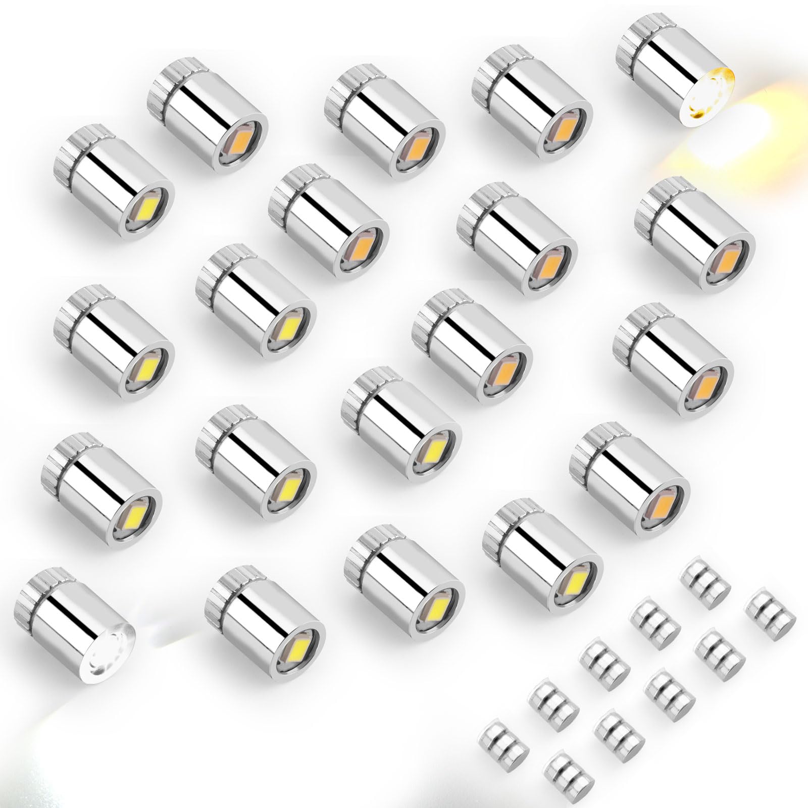 Amazon.com: 20pcs Miniature LED Lights, Warm White & Cool White