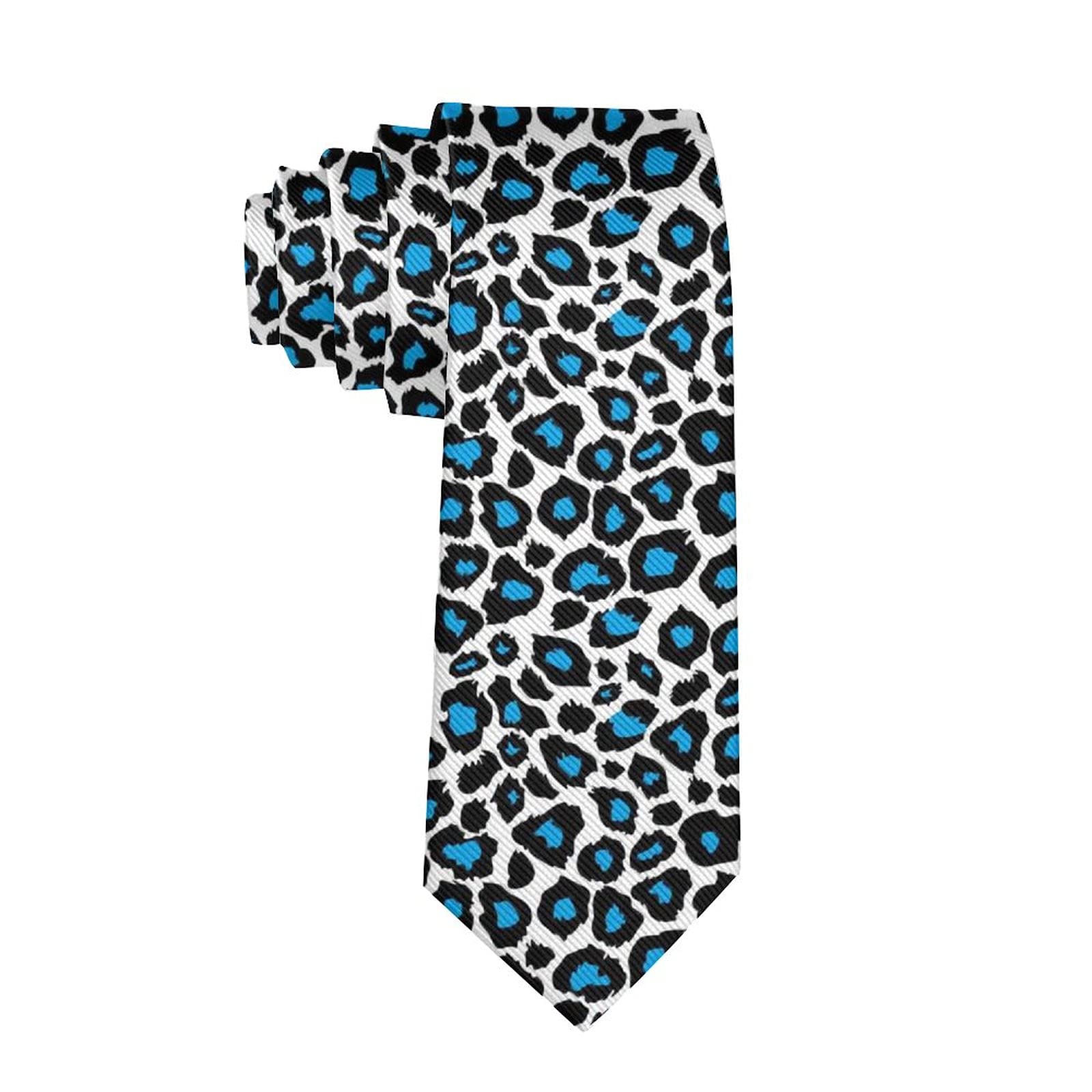 YEAHSPACECheetah Ties Animal Print Necktie-Animal Print Cheetah Leopard Colorful Pink Red