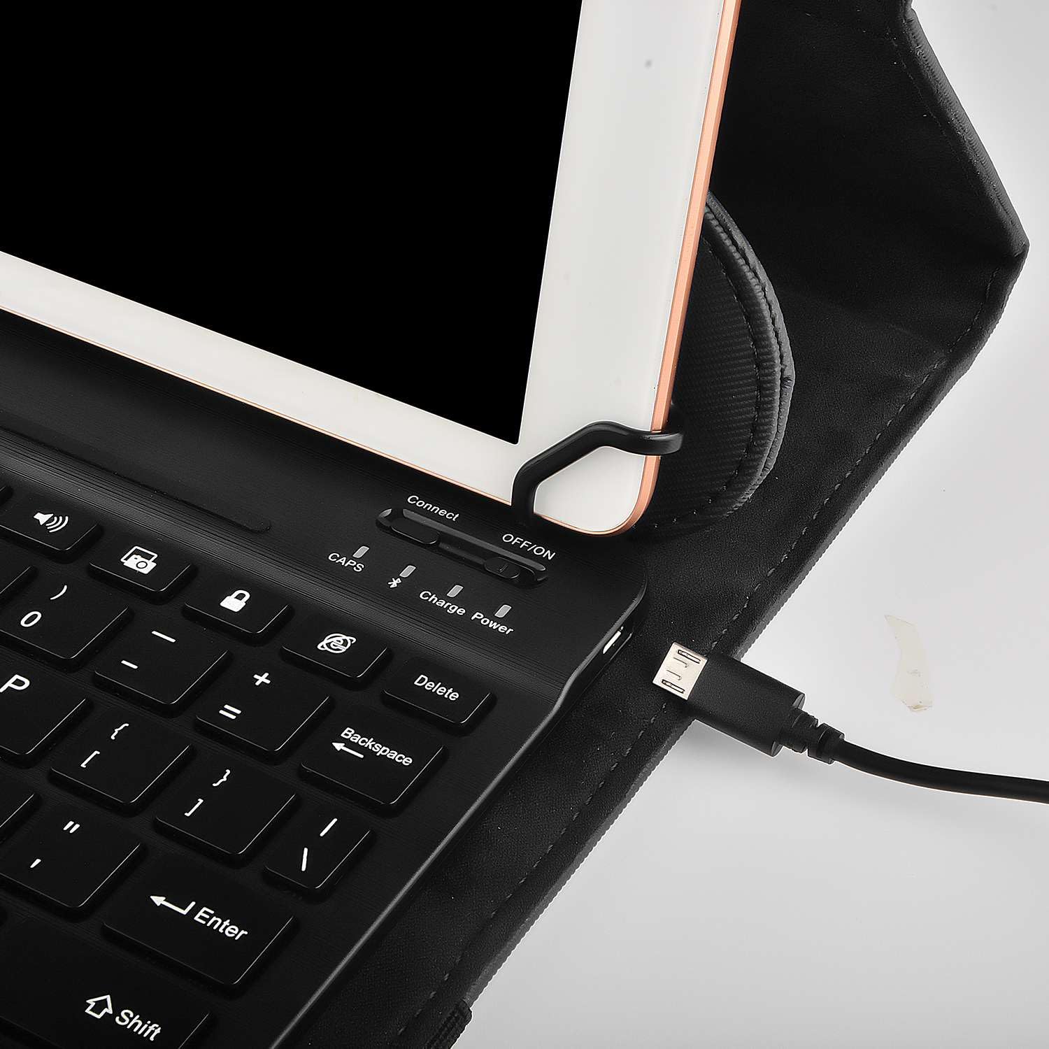 Navitech Rotational Bluetooth Keyboard Case Compatible with Freeski 10.1 Inch Android 14 Tablet