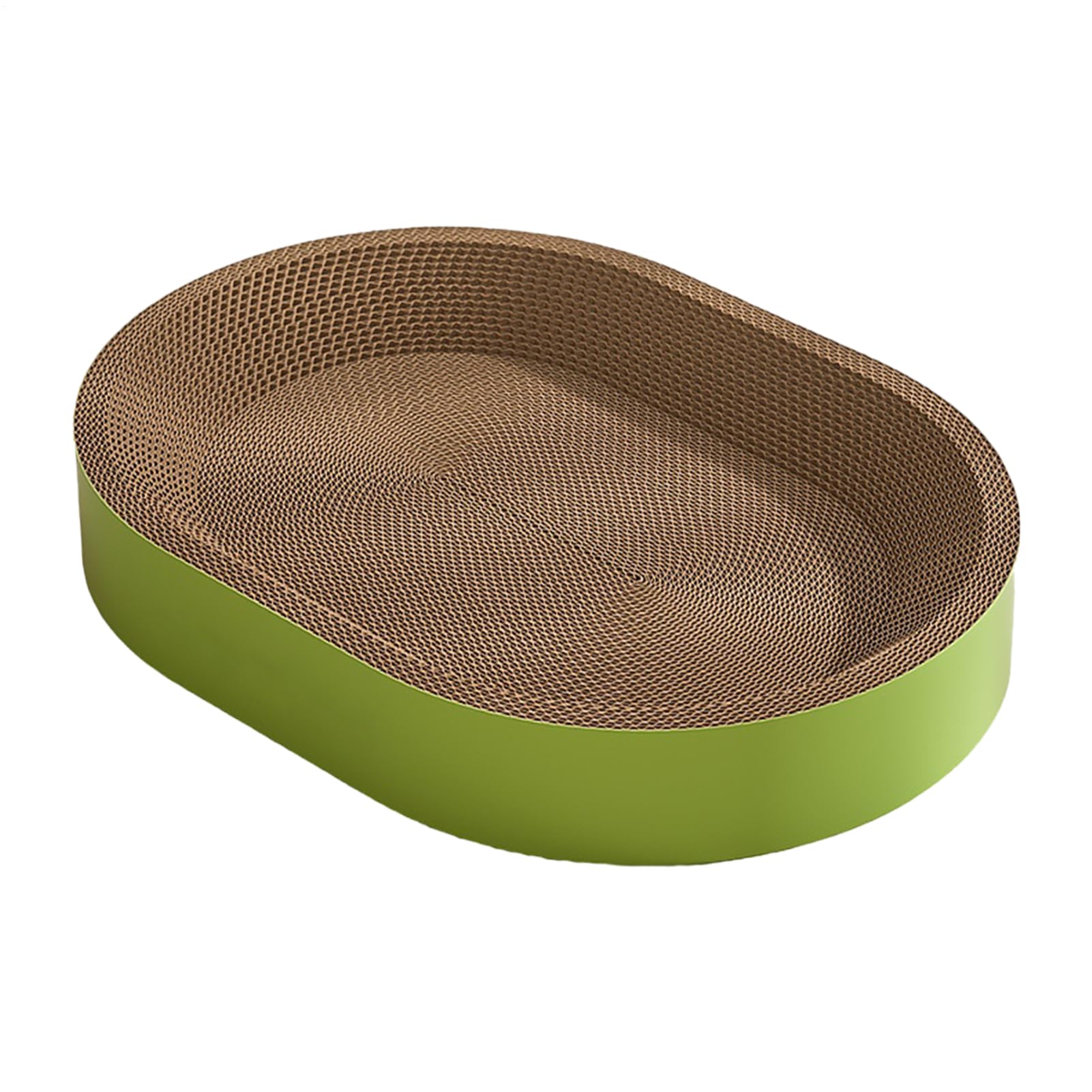 Griffoir chat carton ondulé nest bol protecteur meubles lit vert en salle
