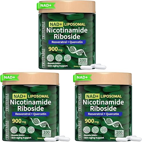 Suplemento alternativo NMN, ribósido de nicotinamida liposomal 900 mg, resveratrol de ribósido de nicotinamida NAD, quercetina, suplemento NAD de