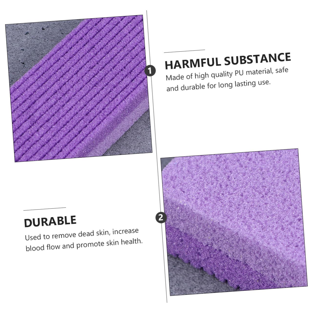 FRCOLOR 3 Set Di Pietra Pomice Per Piedi Strumento Di Rimozione Della Pelle Dura Strumento Di Pedicure Maschile Pietra Esfoliante Strumento Di Rimozione Della Pelle Morta 6 Pezzi * 3
