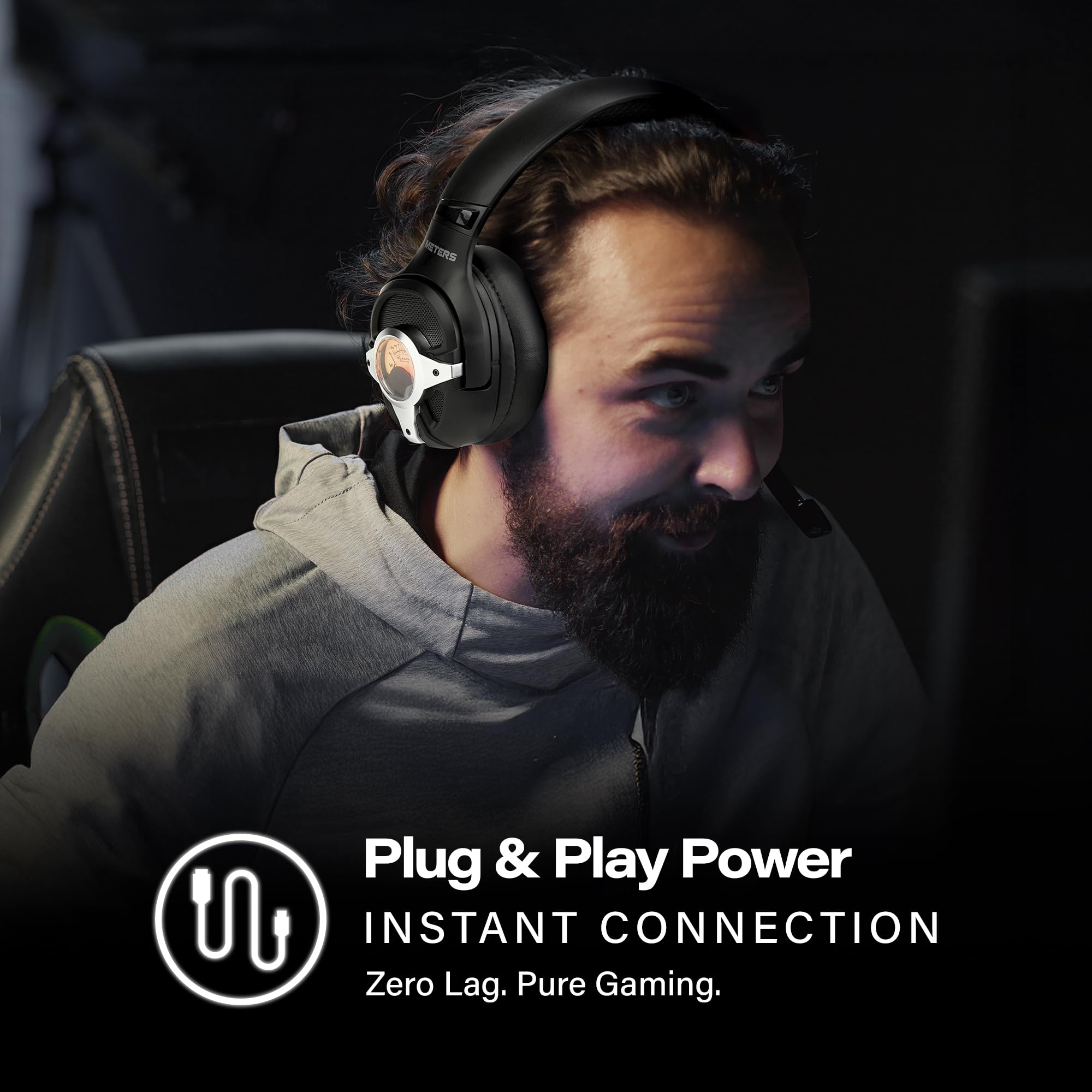 Meters Gaming Headset - 7.1 Surround Sound, RGB Beleuchtung, Abnehmbares Mikrofon