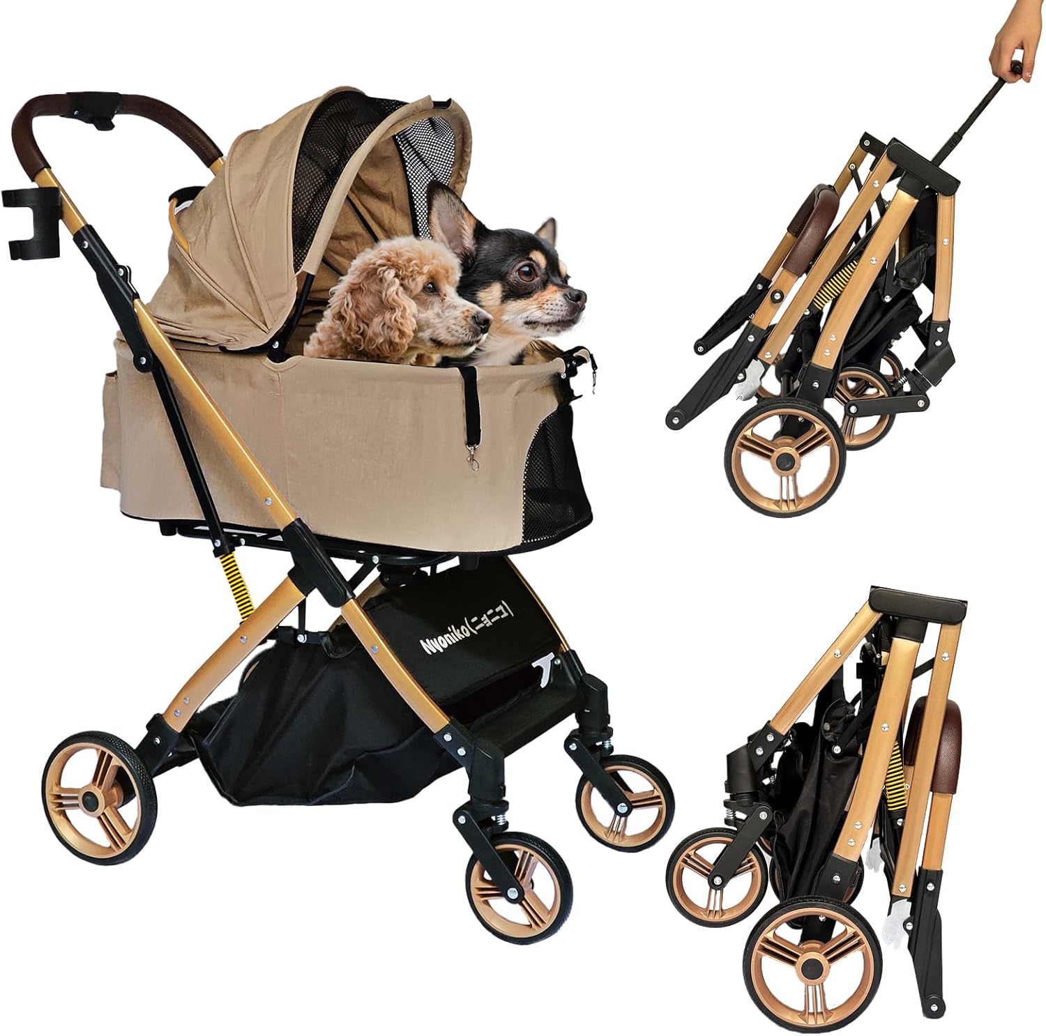 ぺい様 ピッコロカーネ ベント ペットカート 最大耐荷重50kg