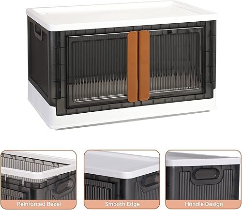 Miniatura 16 de Gabinete de almacenamiento - Organizador de habitación, organizador de estantes de plástico, contenedores de almacenamiento con tapas, caja