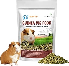 Jainsons Pet Products Guinea Pig Food - All Natural Guinea Pig Pellets for Adults and Young Guinea Pigs Essential Ingredients for a Healthy, Active Lifestyle 900 GRM