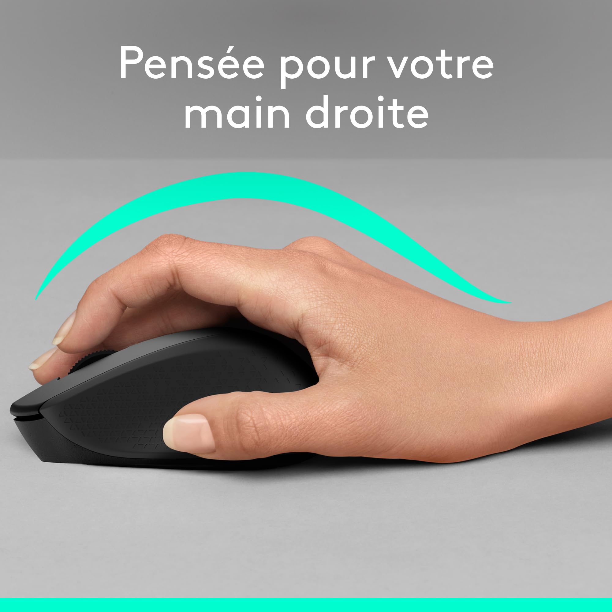 Logitech M330 Silent Plus Souris Sans Fil, Récepteur Nano USB 2,4GHz, Résolution Capteur Optique 1000 ppp, Pile Durée 2 ans, Compatible PC, Mac, Ordinateur Portable, Chromebook - Noir