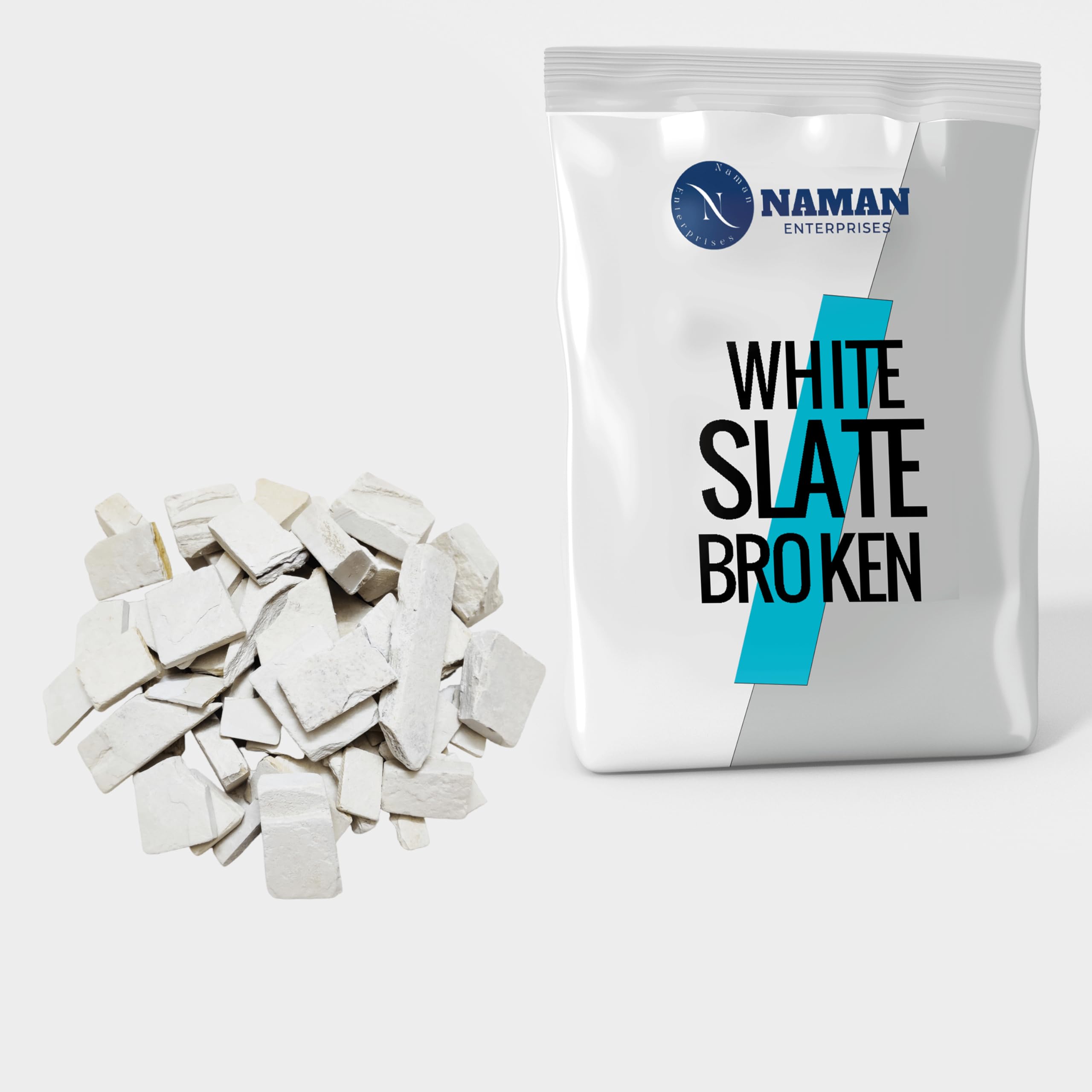 NAMAN ENTERPRISES White slate broken pure slate pencil tukda