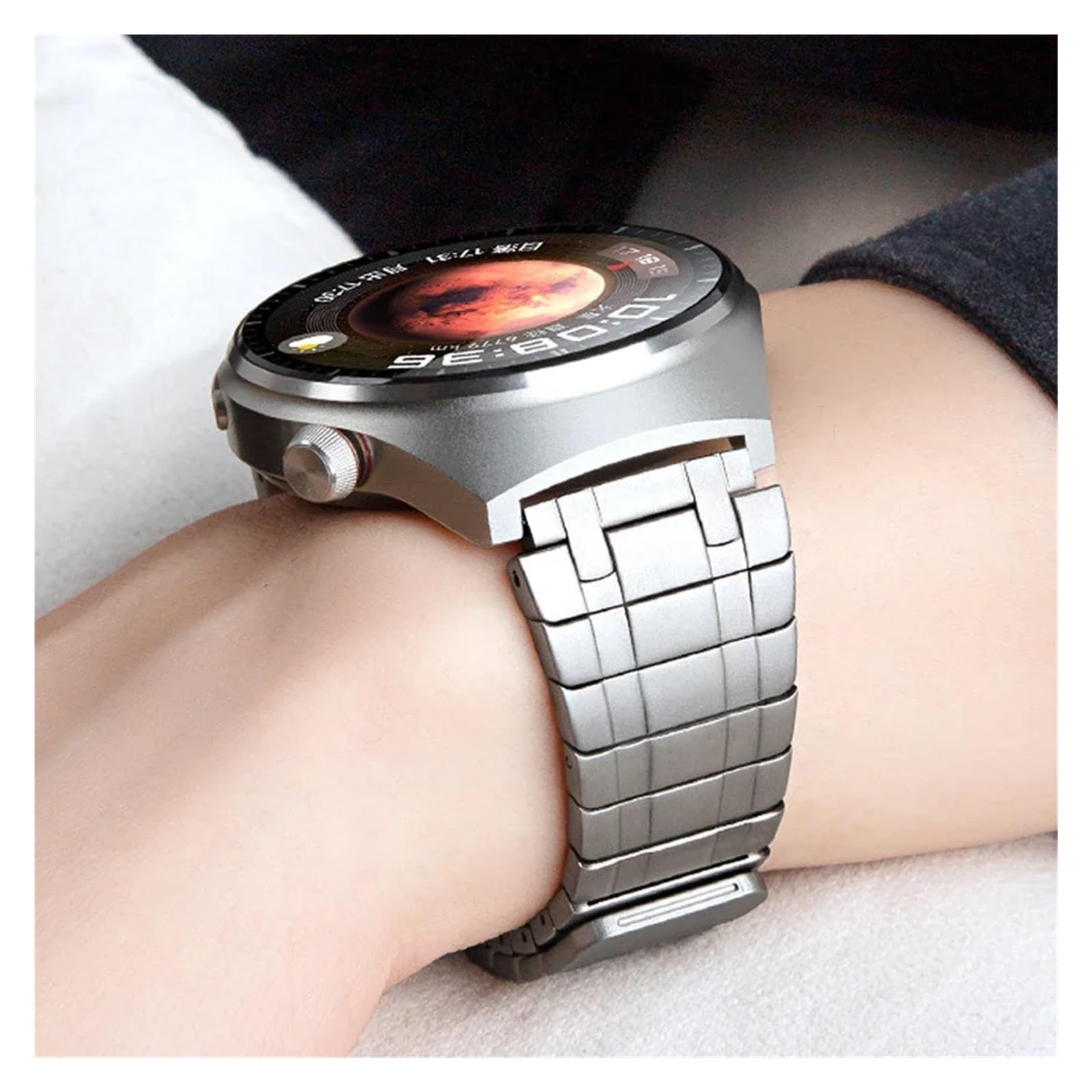 Bracelet magnétique en métal 22 mm Compatible avec la Montre GT 3 2 Pro 46 mm 42 mm 2E Bracelet en Acier Inoxydable Compatible avec la Montre GT3 Bracelet de Montre(Gray,Watch 4Pro)