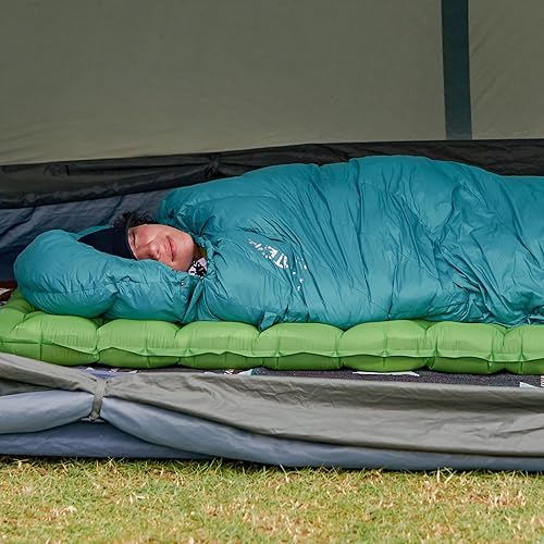 Miniatura 5 de ATEPA Colchoneta inflable ultraligera para acampar y mochileros, con bomba de pie y almohada integradas, 77 x 27 pulgadas, impermeable y compacta,