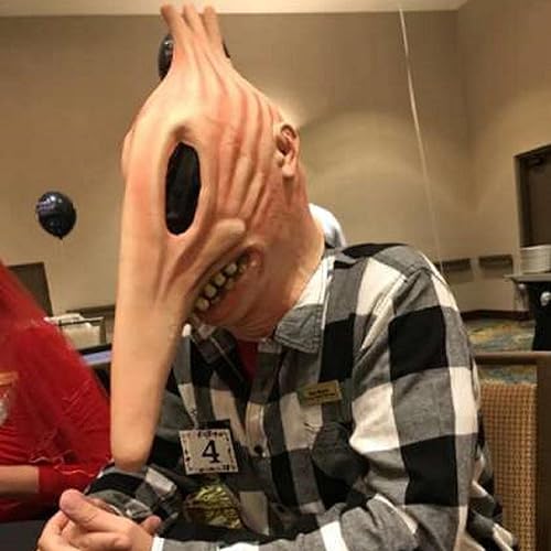 Miniatura 5 de LyY8FF Máscara de terror de Halloween para cosplay de Adán y Barbara (Barbara + Adán)