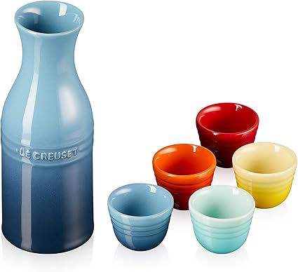 Amazon Co Jp ル クルーゼ Le Creuset とっくり おちょこsake セット レインボーレインボー 日本正規販売品 ホーム キッチン
