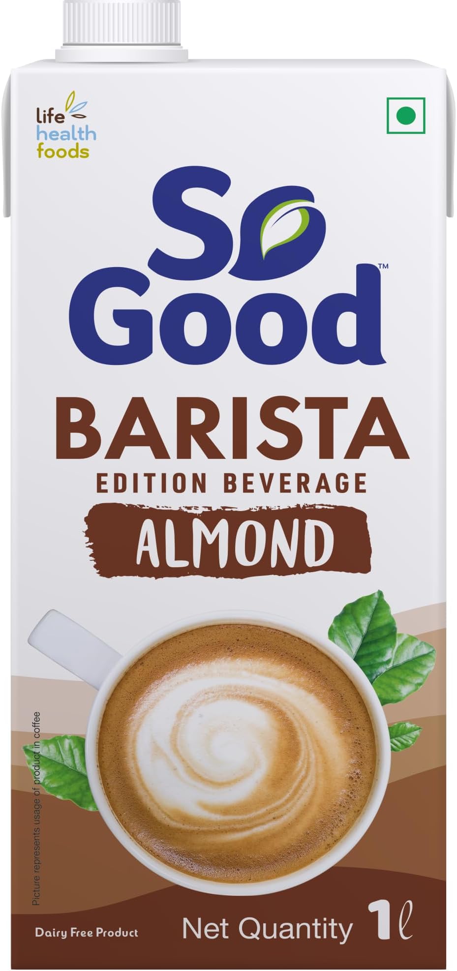 Plant Based Almond Barista Edition Beverage 1 L | Lactose Free | Gluten Free | No Preservatives | Zero Cholesterol | Dairy Free| Rich Creamy Frothy for that perfect cup of Coffee/Tea/Smoothies