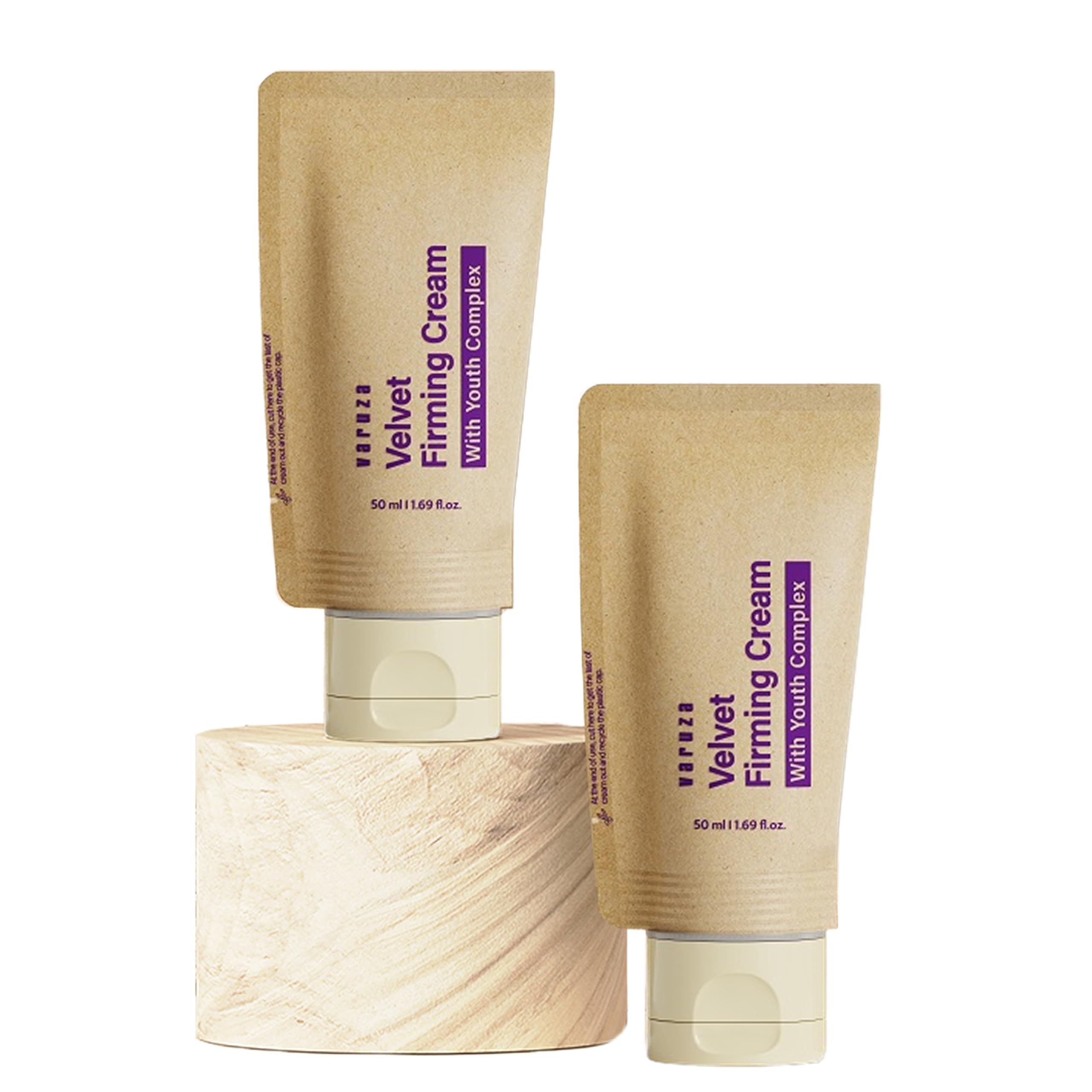 varuza Velvet Firming Face Moisturizer - Bakuchiol Retinol Alternative Face Cream with Ceramide, Peptide - Anti Aging Wrinkle Cream for Face & Neck, Fragrance Free Unscented Lotion, Korean Skin Care