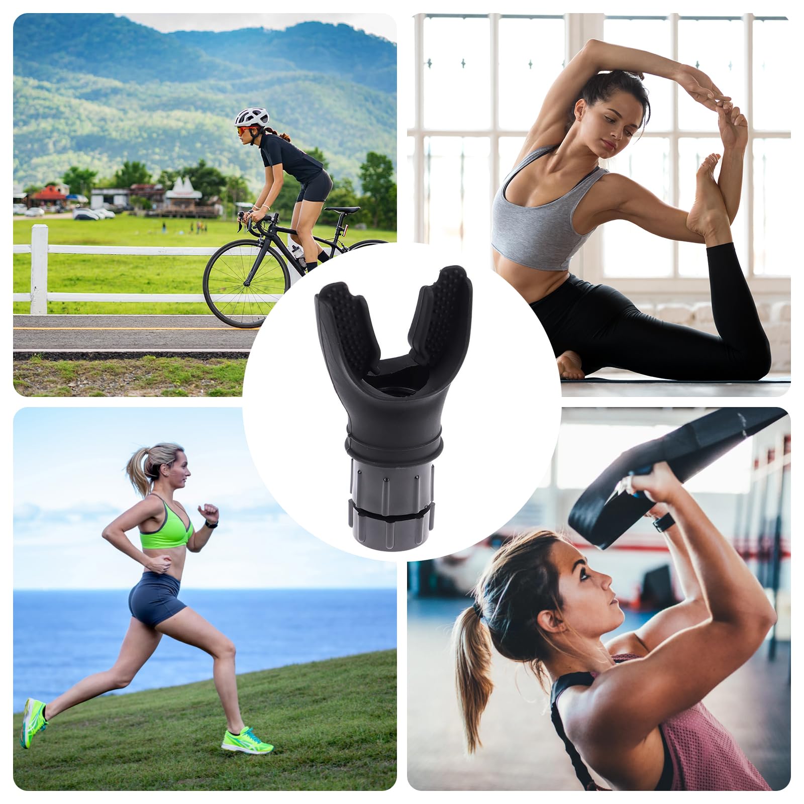 Dispositif d'exercice Respiratoire,Outil D'entraînement Respiratoire Portable,Entraîneur d'exercice De Respiration Profonde,Lung Exerciser,Appareil d'exercice Respiratoire De Spirométrie,Réglables