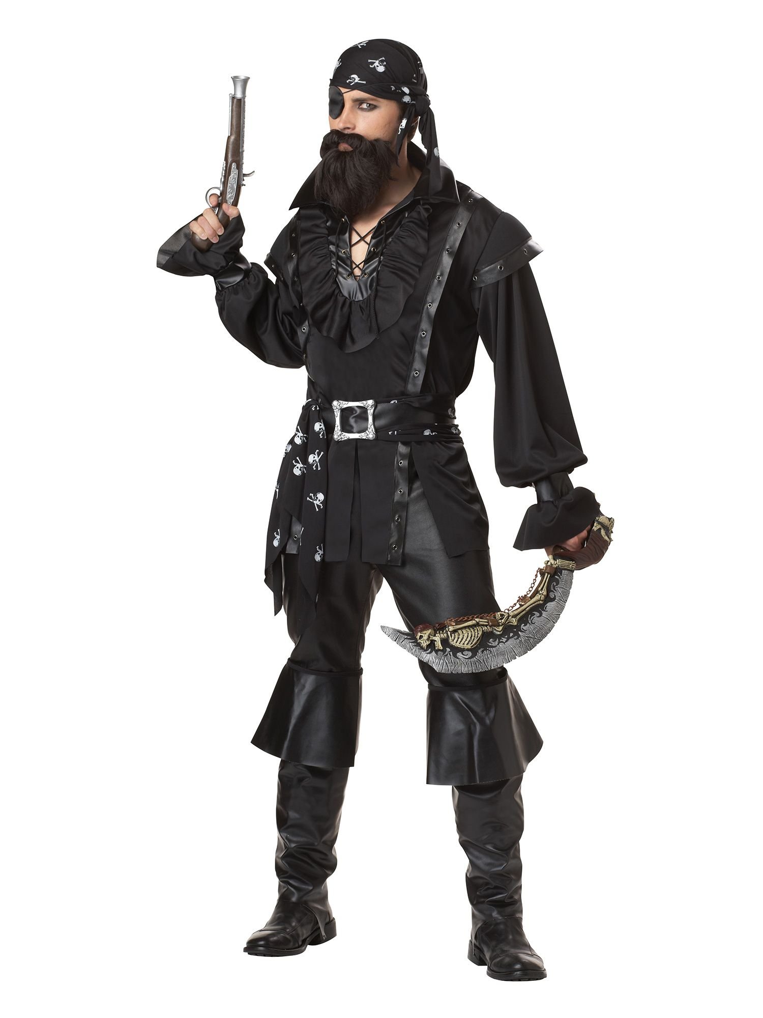 California Costumes Men's Plundering Pirate Adult, Multi-colored, One size