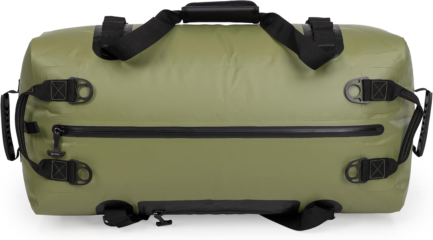TIOGA Dry Duffel Bag, IPX6 Waterproof Rating, Rugged Construction, Gear Hauling for Boating, Water Sports, and Outdoor Adventures, Large / 75L, Green