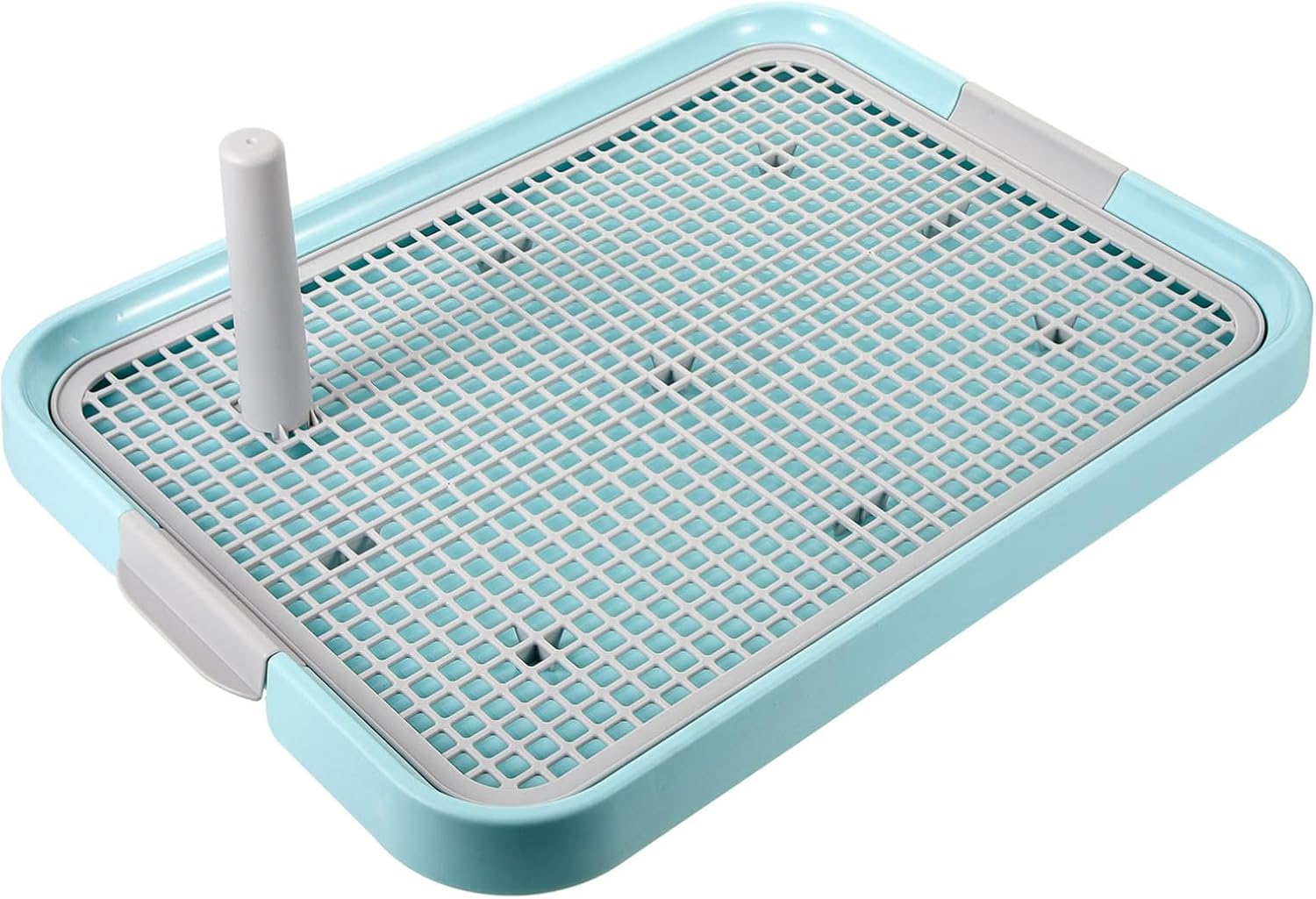 Indoor Dog Potty Training Tray Portable Dog Toilet Lightweight Pee Pad with Removable for Easy Cleaning Home Office Bathroom Use