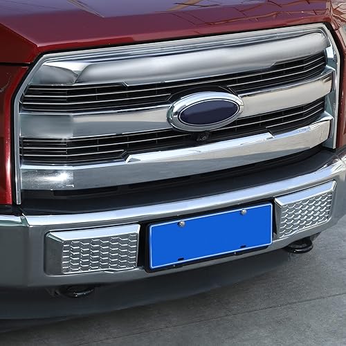 Miniatura 6 de JeCar Cubierta de parachoques delantero, accesorios exteriores compatibles con Ford F150 2015-2020 (cromado)