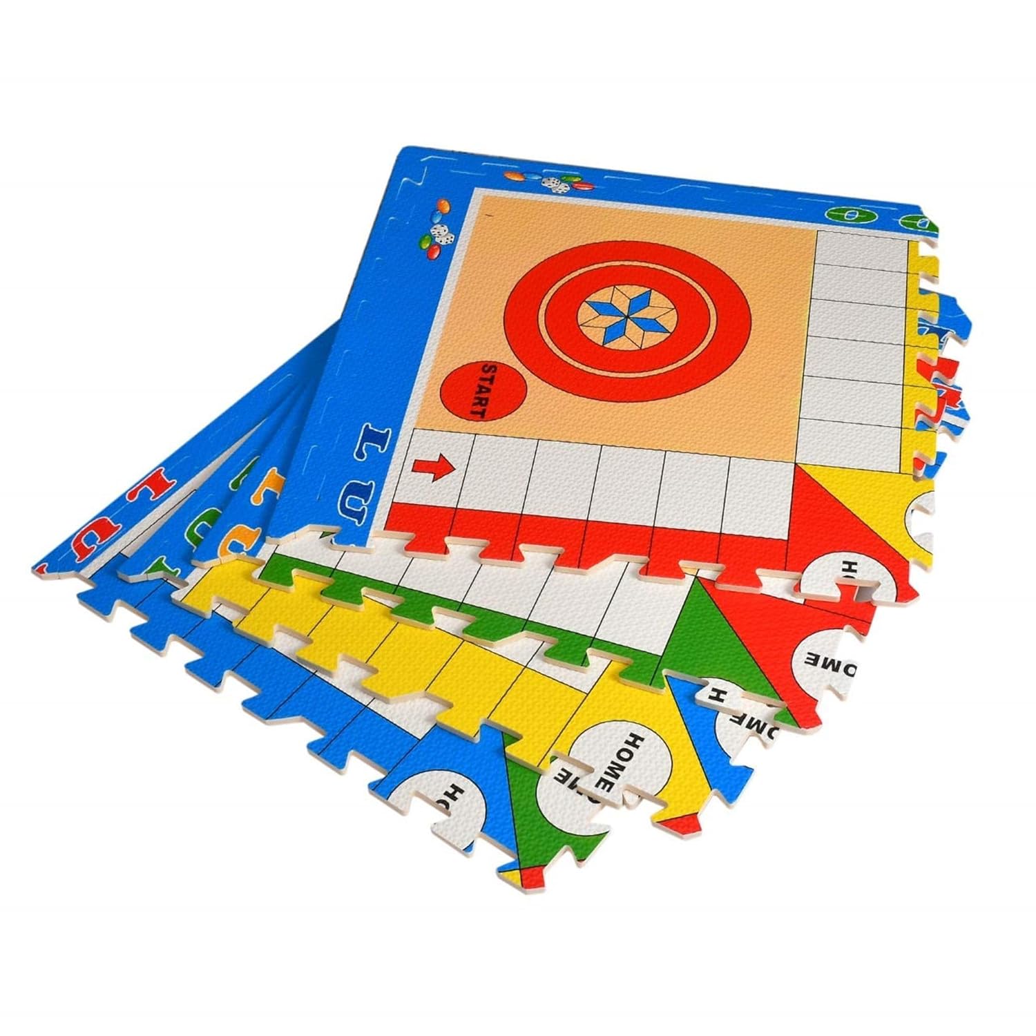 TOY N’ JOY® Wooden Flooring Kids Interlocking Play Mat Floor Covering