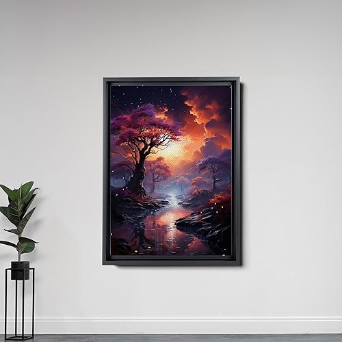 Miniatura 7 de Northern Lights Tree, Aurora Borealis Prints, Winter Wonderland, Nature Decor, Modern Wall Art, Canvas & Metal Prints, Canvas, Art Decor