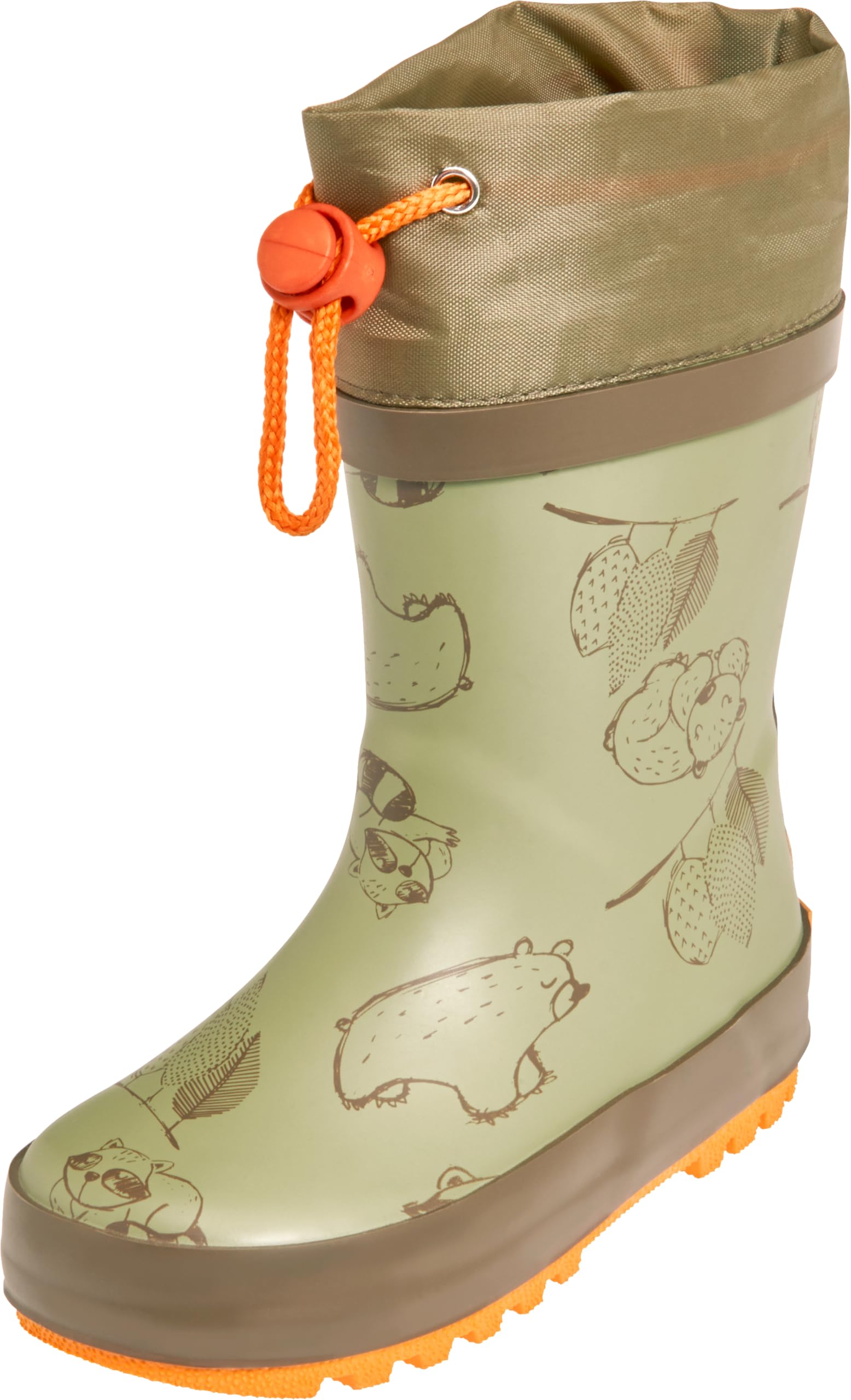 Playshoes Rain Boots Wellington Boots Raccoon 31 EU, Washable, 12.5 UK Child