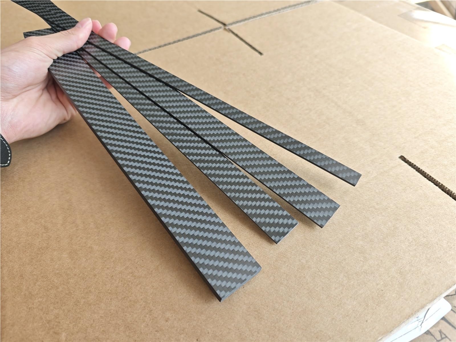 1 stücke 3K Carbon Faser Bord 0.5/1.0/1.5/2.0/3.0/3.5/4.0/6/8/10mm Twill Matte Carbon Faser Blatt Streifen Flache Streifen(8x20x1000mm 1pcs)