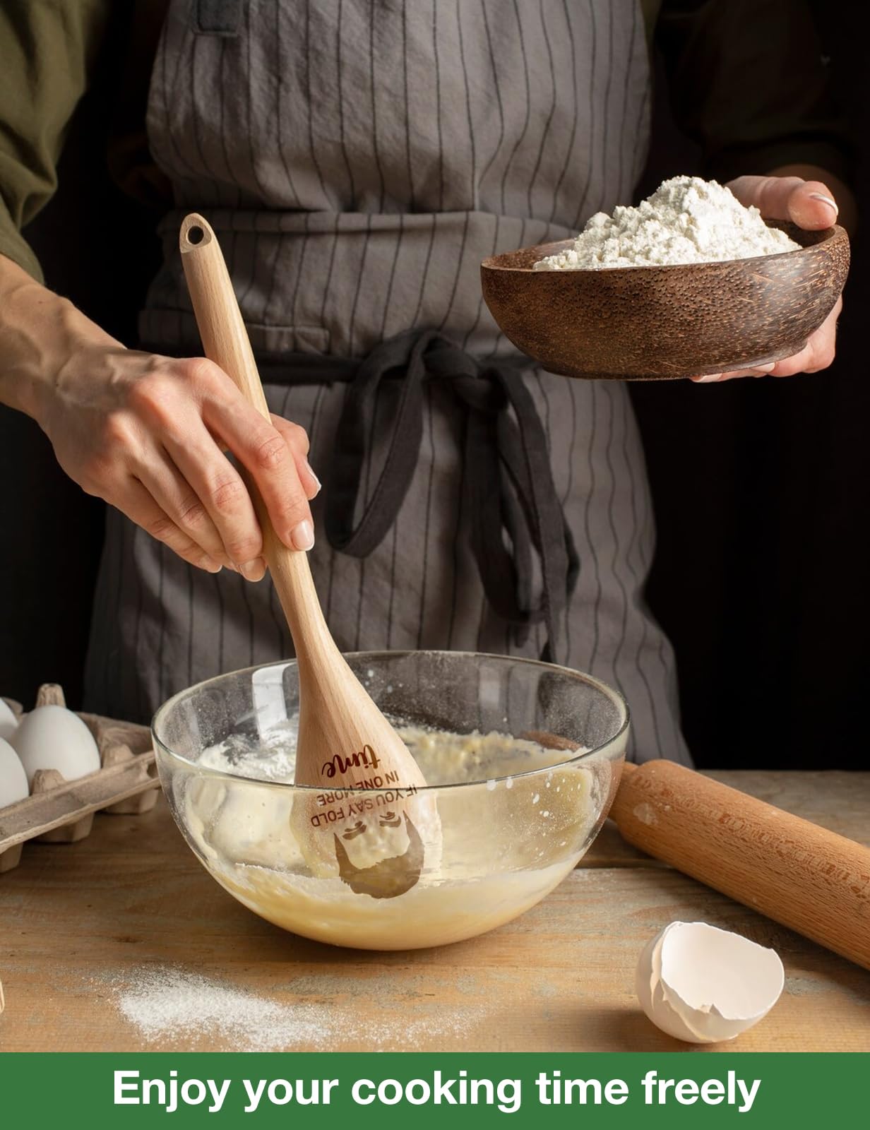 2 cucharas de madera divertidas para cocinar, decoración novedosa de programas de televisión de amigos para mujeres, cucharas de cocina Schitts, accesorios de decoración de cocina, regalos