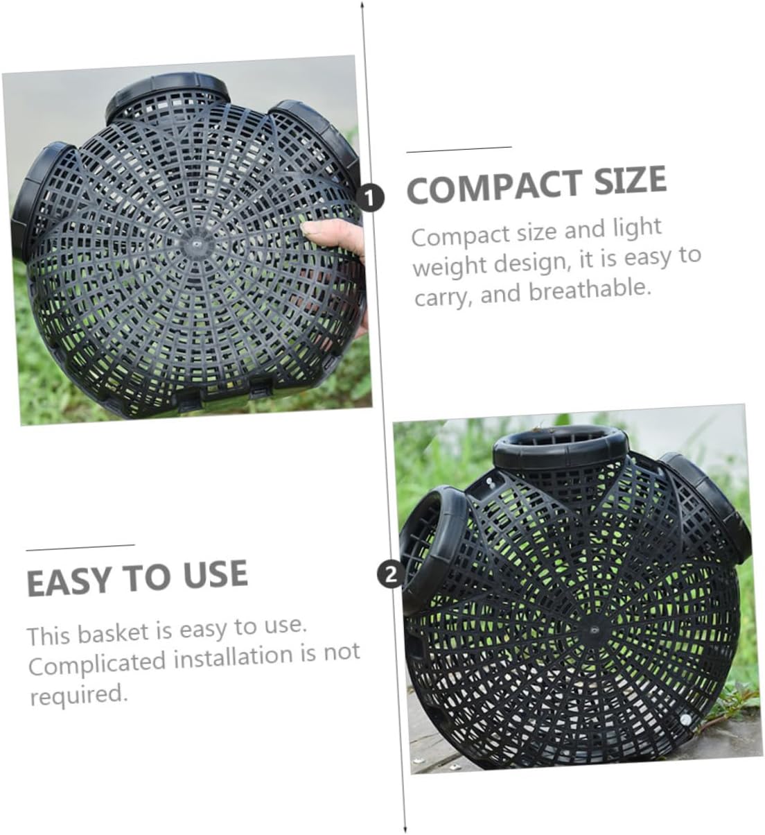 KOMBIUDA 1pc Fishing Bait Trap EEL Trap Shrimp Lobster Catcher Minnow for Outdoor Use