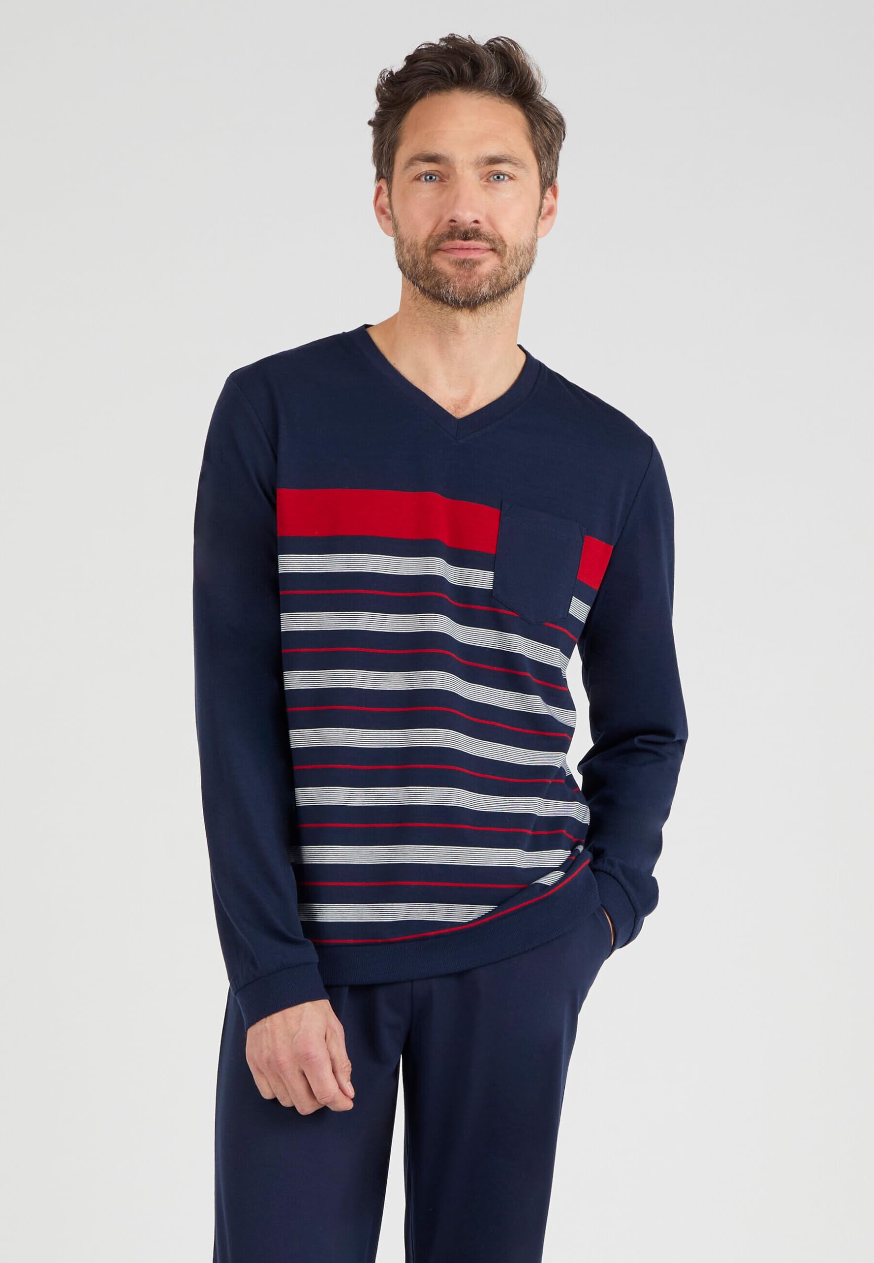 Damart Pyjama Thermolactyl Homme Bleu