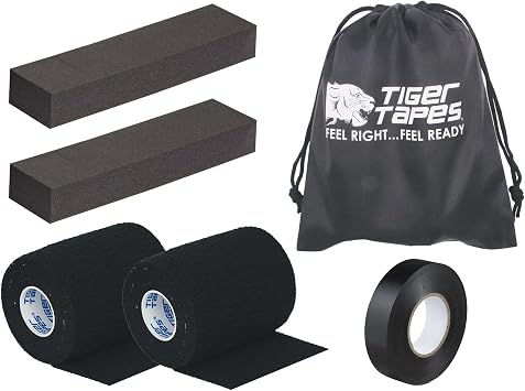 PHYSIQUE TIGER TAPES Rugby Lifting Kit - Rugby Lineout Lifting Tape, Lifting blocks, Eab Tear Tape, Taping Of Knees, Maximum Support for Rugby Players NOW WITH A FREE DRAWSTRING BAG INCLUDED!