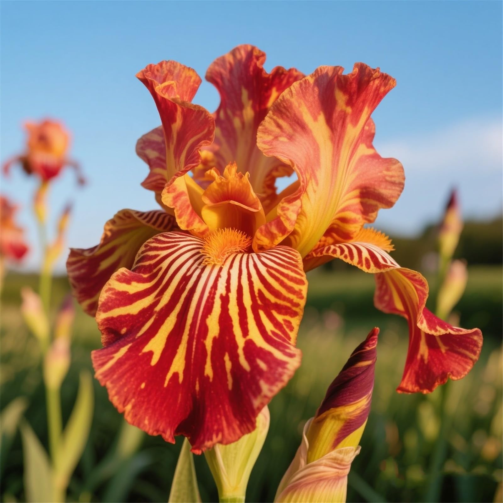 Perennial/Premium Iris Bulbs for Planting Now UK,Excellent Display,Rare/Mix Color iris Bulbs/Hardy/Resistant/Balcony/Low Maintenance-6bulbs-F