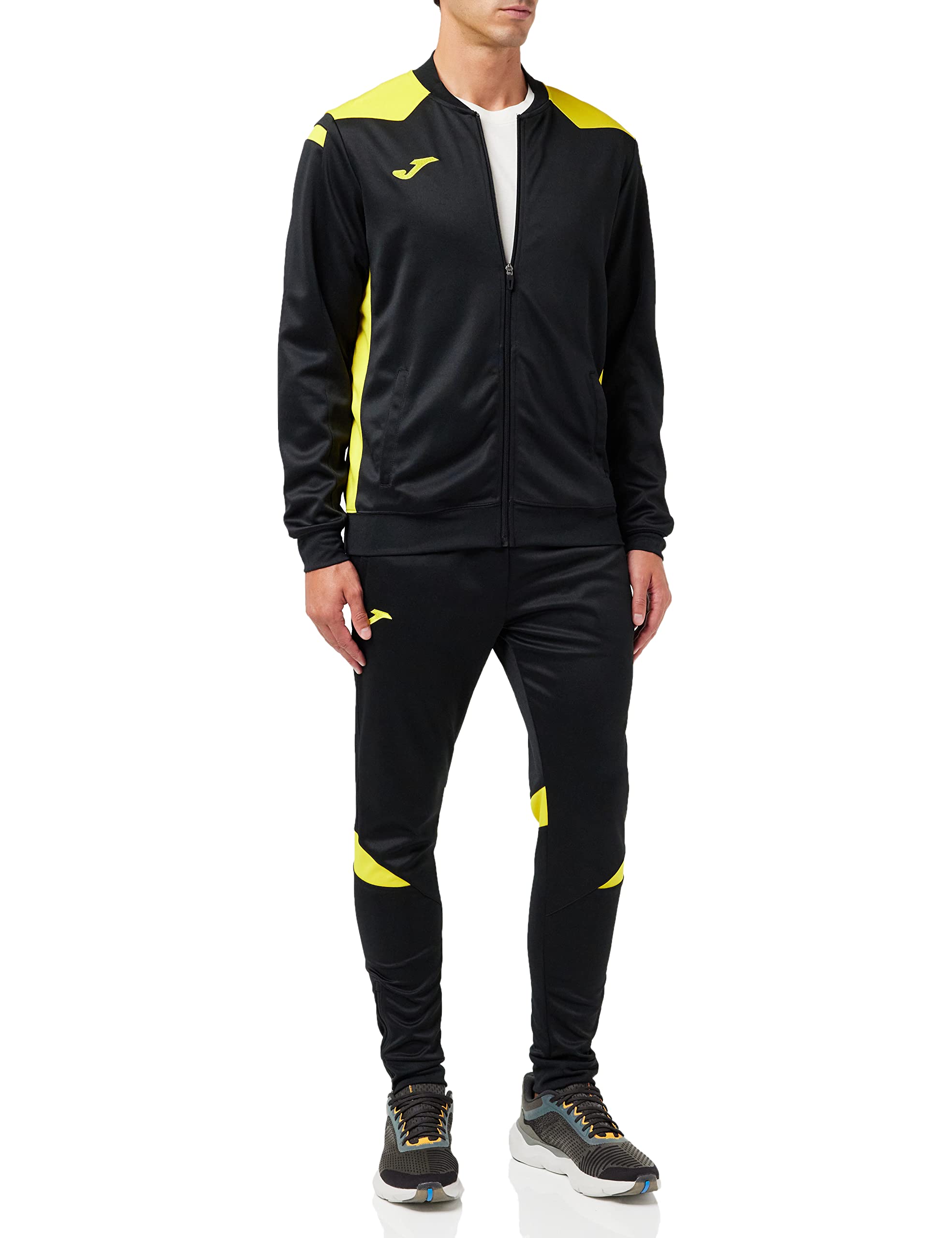Joma Championship VI Tracksuit Black Yellow