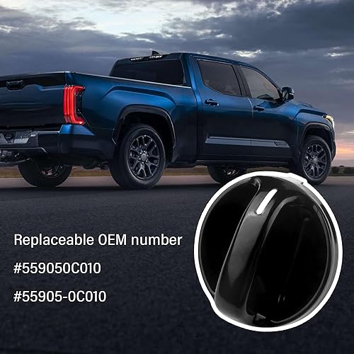 Miniatura 5 de 3 perillas de control de clima para interruptor de CA para automóvil, pomos de repuesto para aire acondicionado, OEM #55905-0C010 559050C010,