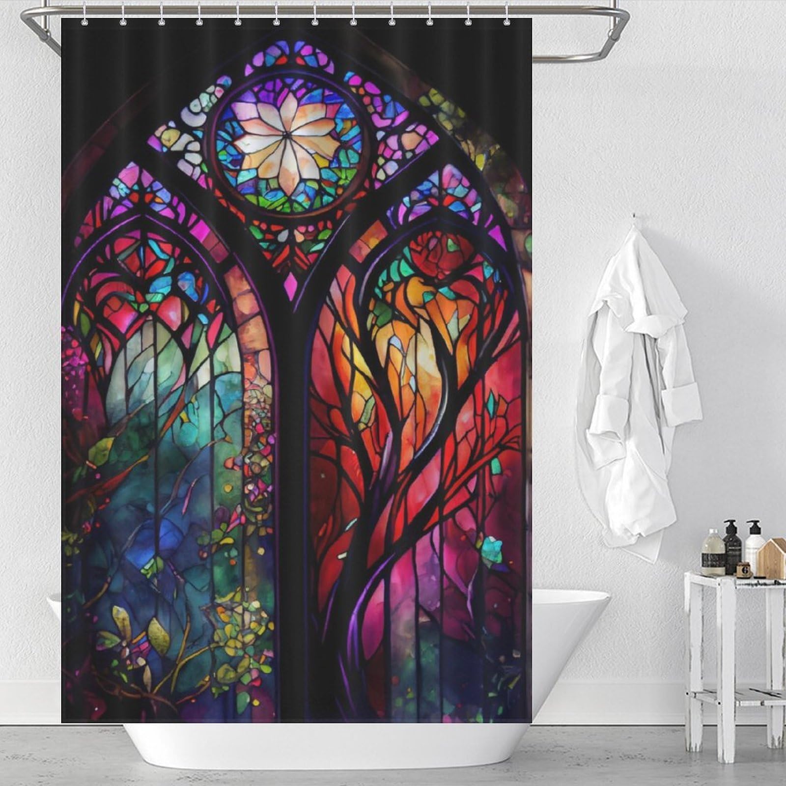 Ensemble de décoration de salle de bain anti humidité pour stopper les éclaboussures