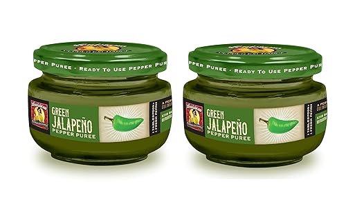Miniatura 6 de Jalapeño verde - Louisiana Pepper Exchange - Reemplazo de pimienta fresca (puré de pimienta jalapeño verde) 1 frasco - a base de plantas, sin