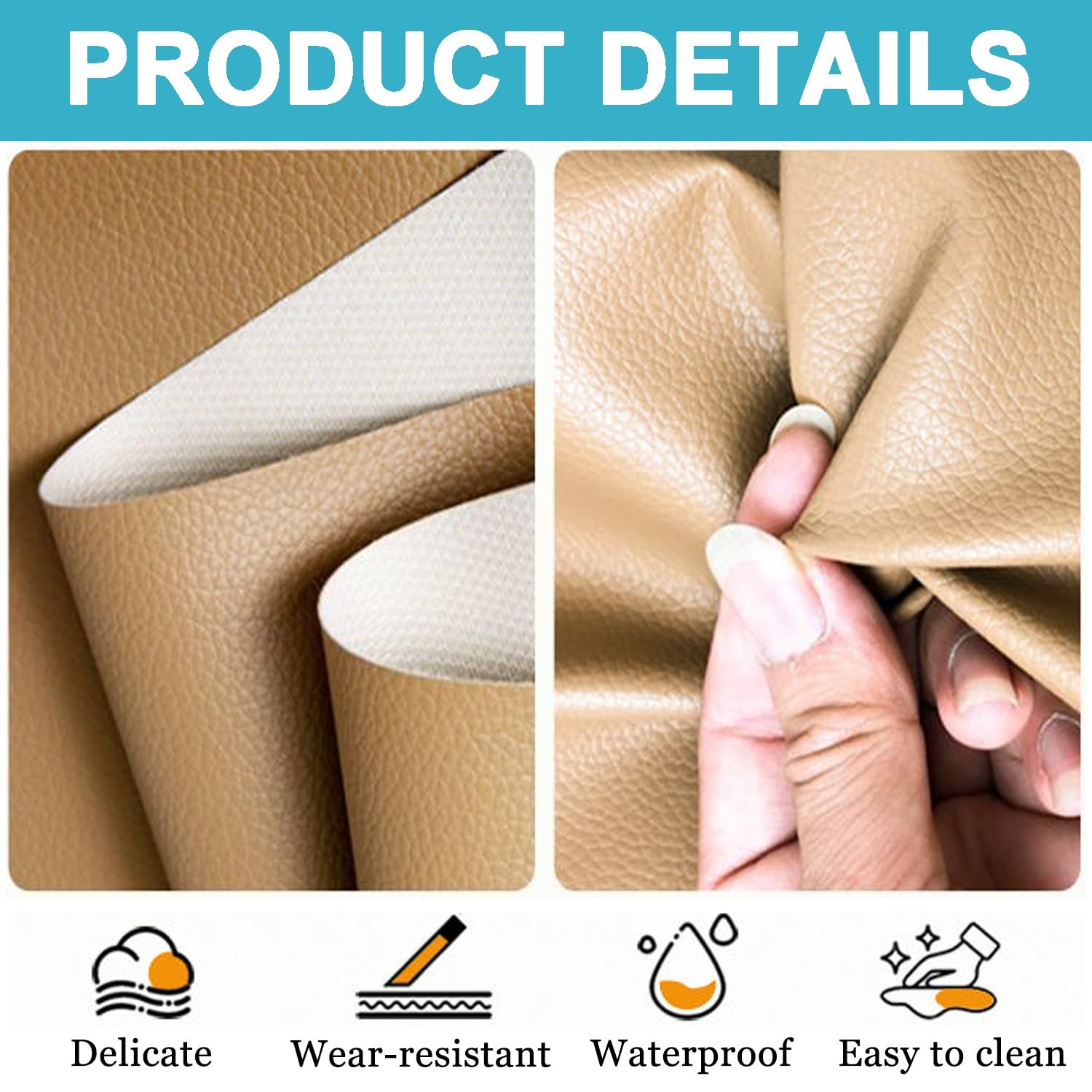 uyeoco Jardin Rond Galette de Chaise/Siège Confortables, 35cm/40cm/45cm Coussin de Sol,Cuir PU Souple, pour Intérieur et Extérieur(13#,4PCS_35X5CM)