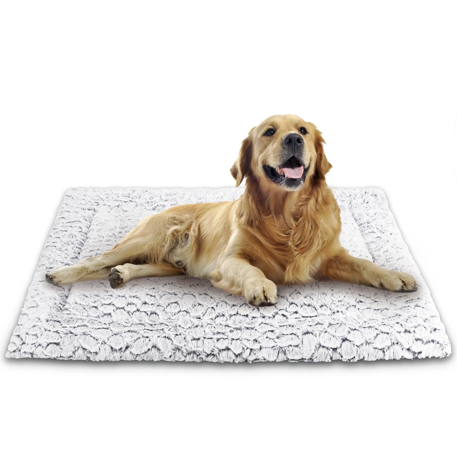 Aspand Colchoneta para Perros-Suave y Cómoda Alfombra de,94x61cm,Protección para su Mascota,Fácil de Limpiar,Gris Oscuro