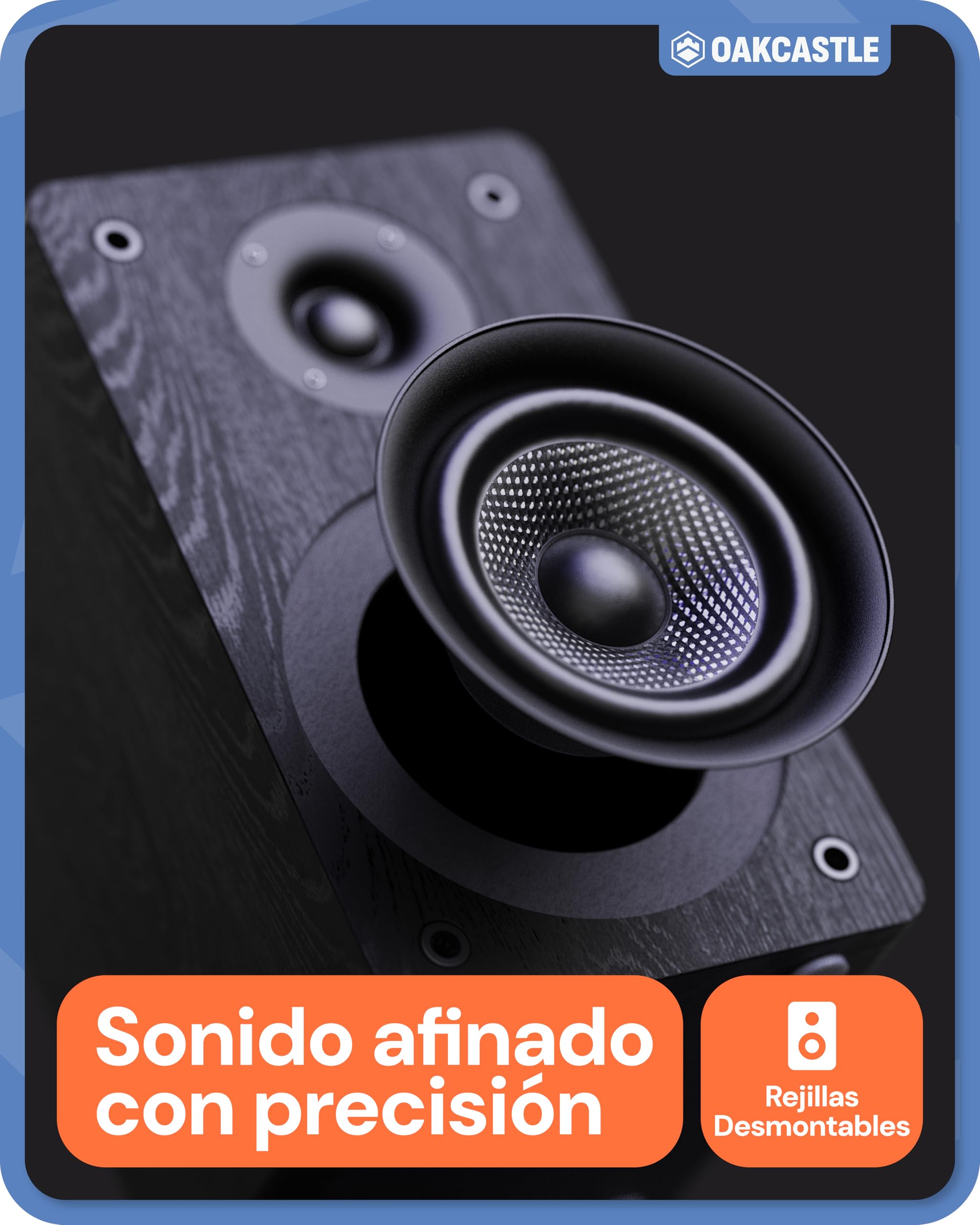 OAKCASTLE DAB400 HiFi Minicadena Reproductor de CD con Bluetooth