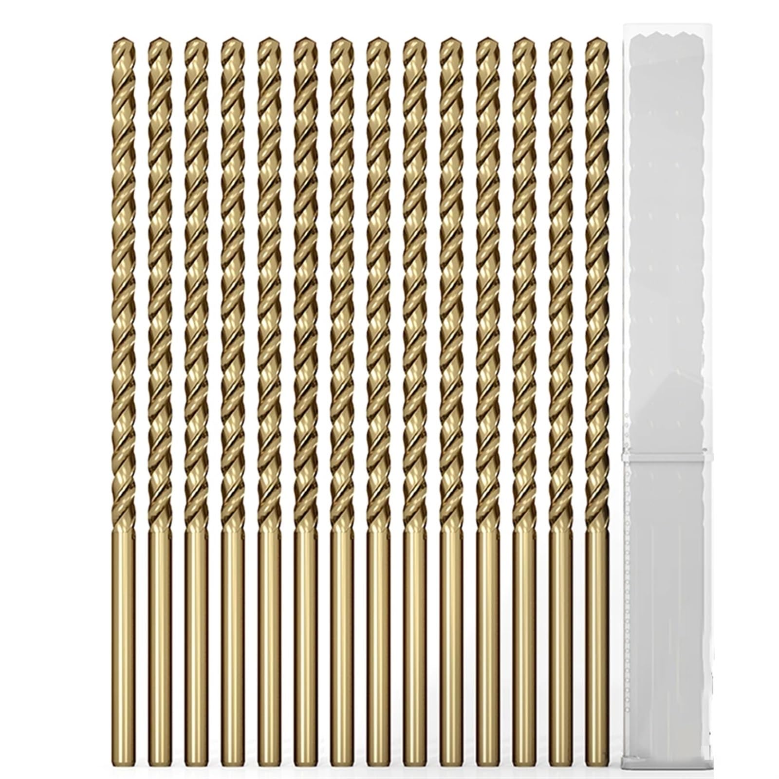 Broca helicoidal alargada M35 con contenido de cobalto de 300 mm diseñada for metal, madera, acero inoxidable, broca for agujeros profundos de 2,5 a 10 mm, herramienta de 1 pieza(4x300mm 1pcs)
