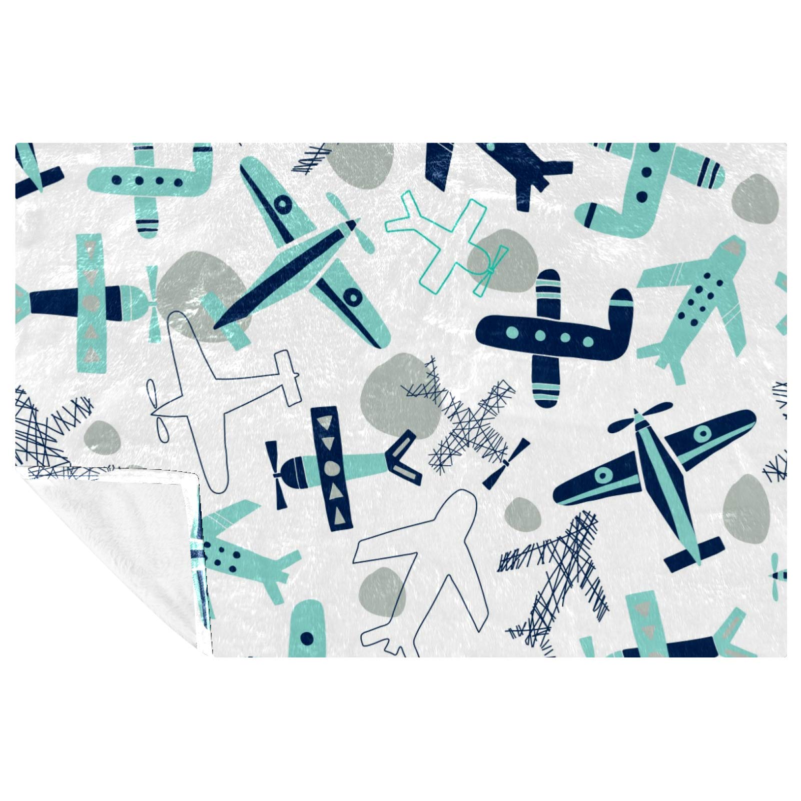 Couverture avion chaude 150x100 cm aux finitions soignées pour lit et canapé