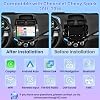 Radio para auto con 8 núcleos y 4+64G para Chevrolet Chevy Spark 2011-2014 | Pantalla táctil de 9" con Carplay y Android Auto, 32EQ, Bluetooth, WiFi, GPS, navegación, espejo de enlace y cámara de reversa 3