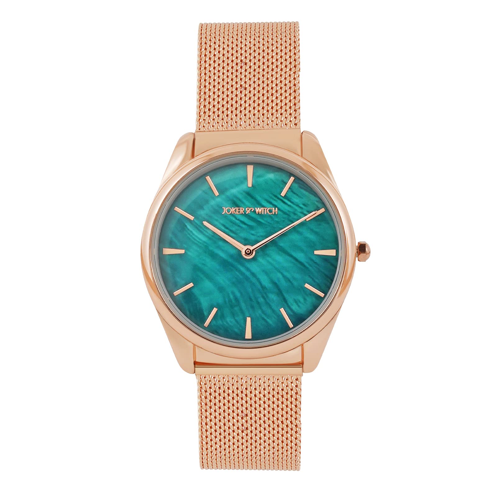 Venice Marble Dial Stainless Steel Mesh Analogue Watch for Women-image-13