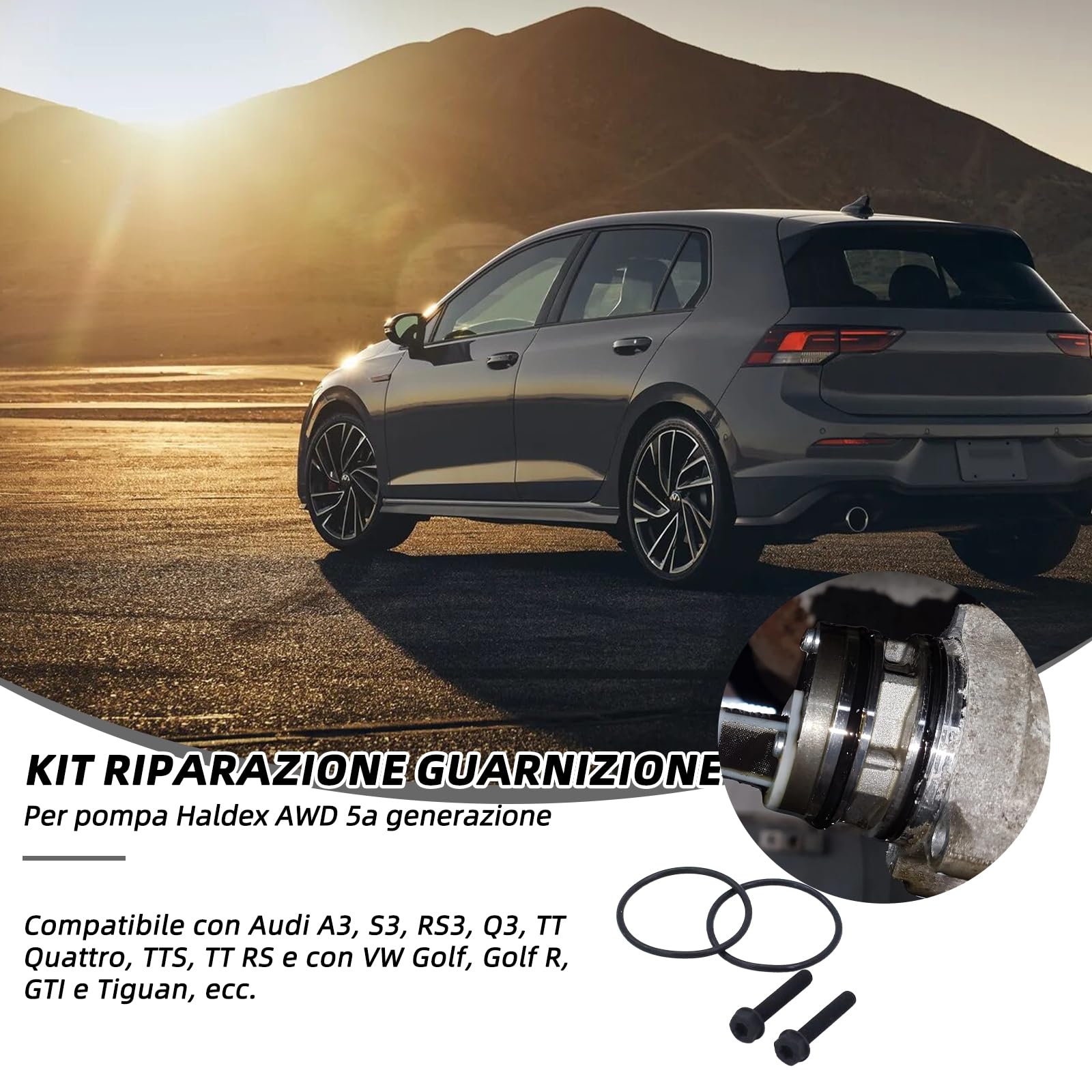 Kit guarnizioni pompa 0CQ598305 ricambio originale 5° generazione adatto per Audi A3 S3 TT TTS VW Golf Alltrack OE:0CQ598305