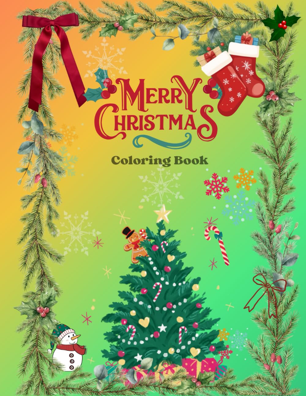 Christmas Coloring Book for Kids Ages 2-: Fun and Easy Holiday Coloring Pages with Santa, Reindeer, Snowmen & Cute Christmas Scene. A Festive Coloring ... and Young Children – Perfect Christmas Gift